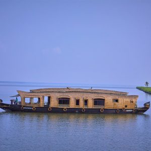 A houseboat in a Lake
